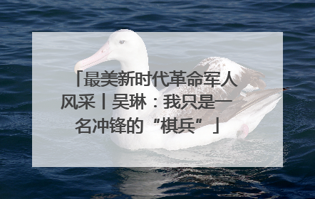 最美新时代革命军人风采丨吴琳：我只是一名冲锋的“棋兵”
