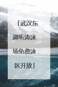 武汉东湖听涛泳场免费泳区开放