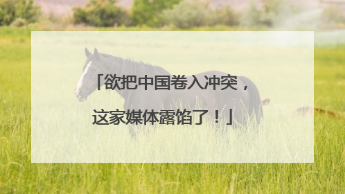 欲把中国卷入冲突，这家媒体露馅了！