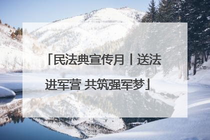 民法典宣传月丨送法进军营 共筑强军梦