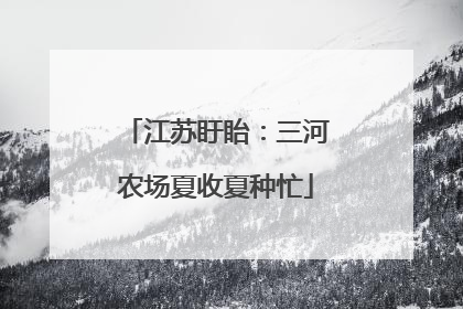 江苏盱眙：三河农场夏收夏种忙