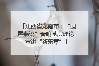 江西省龙南市：“围屋燕语”奏响基层理论宣讲“新乐章”