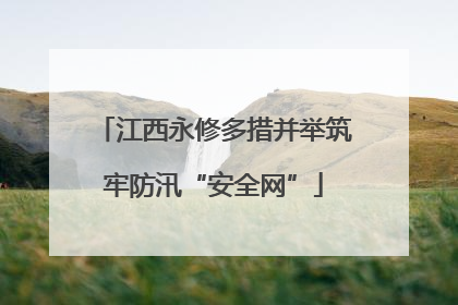 江西永修多措并举筑牢防汛“安全网”