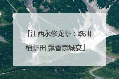 江西永修龙虾：跃出稻虾田 飘香京城宴