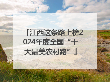 江西这条路上榜2024年度全国“十大最美农村路”