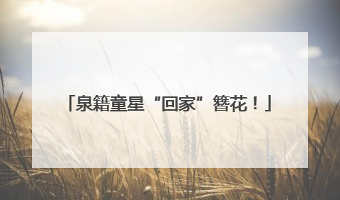 泉籍童星“回家”簪花！