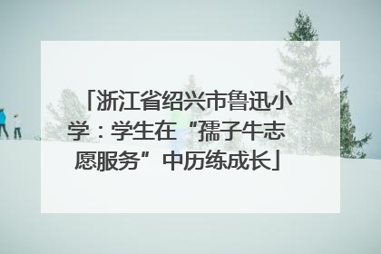 浙江省绍兴市鲁迅小学：学生在“孺子牛志愿服务”中历练成长