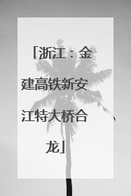 浙江：金建高铁新安江特大桥合龙