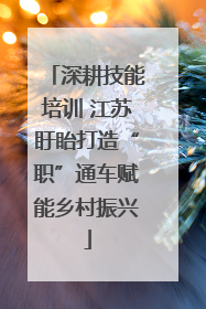 深耕技能培训 江苏盱眙打造“职”通车赋能乡村振兴