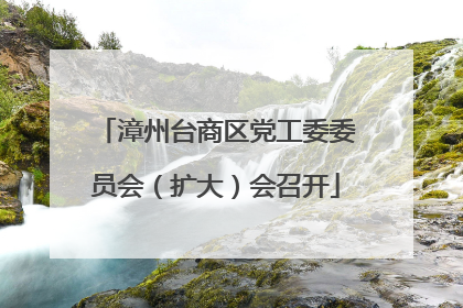 漳州台商区党工委委员会（扩大）会召开