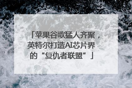 苹果谷歌猛人齐聚，英特尔打造AI芯片界的“复仇者联盟”