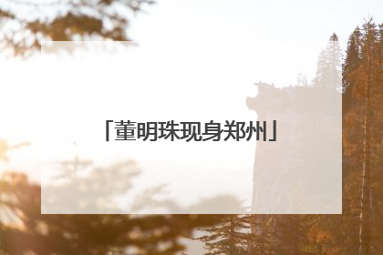 董明珠现身郑州