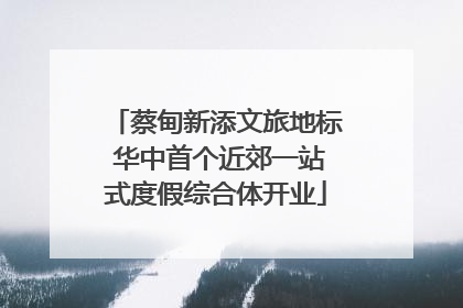 蔡甸新添文旅地标 华中首个近郊一站式度假综合体开业