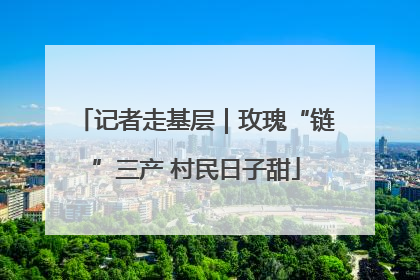 记者走基层｜玫瑰“链”三产 村民日子甜