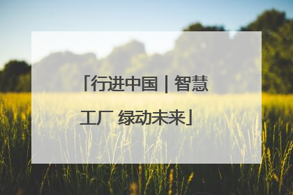 行进中国｜智慧工厂 绿动未来