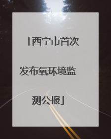 西宁市首次发布氧环境监测公报