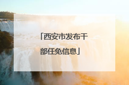 西安市发布干部任免信息