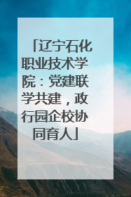 辽宁石化职业技术学院：党建联学共建，政行园企校协同育人