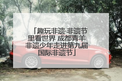趣玩非遗·非遗节里看世界 成都青羊非遗少年走进第九届国际非遗节