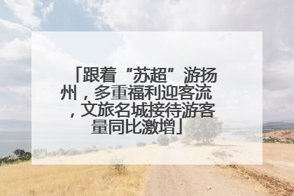 跟着“苏超”游扬州，多重福利迎客流，文旅名城接待游客量同比激增