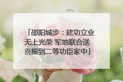 邵阳城步：建功立业无上光荣 军地联合送喜报到二等功臣家中