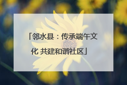 邻水县：传承端午文化 共建和谐社区