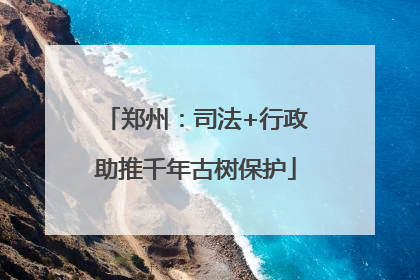 郑州：司法+行政助推千年古树保护
