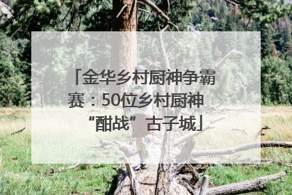 金华乡村厨神争霸赛：50位乡村厨神“酣战”古子城