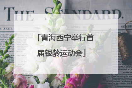 青海西宁举行首届银龄运动会