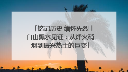 铭记历史 缅怀先烈丨白山黑水见证：从烽火硝烟到振兴热土的巨变