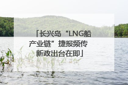 长兴岛“LNG船产业链”捷报频传 新政出台在即