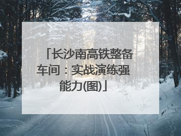 长沙南高铁整备车间：实战演练强能力(图)