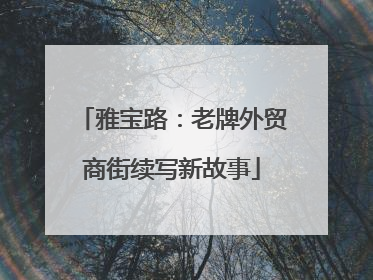 雅宝路：老牌外贸商街续写新故事