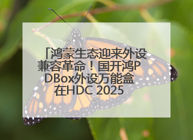 鸿蒙生态迎来外设兼容革命！国开鸿PDBox外设万能盒在HDC 2025大放异彩