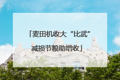 麦田机收大“比武” 减损节粮助增收
