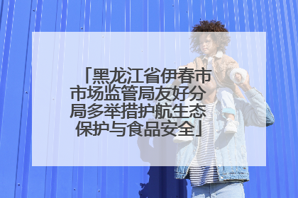 黑龙江省伊春市市场监管局友好分局多举措护航生态保护与食品安全