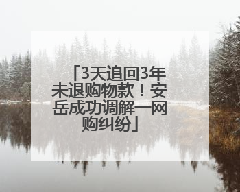 3天追回3年未退购物款！安岳成功调解一网购纠纷