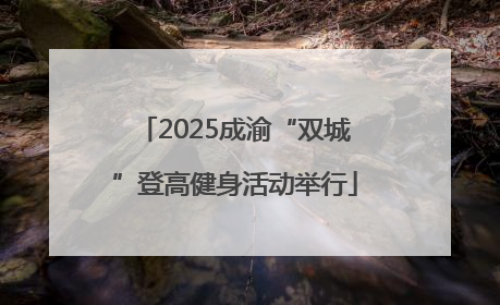 2025成渝“双城”登高健身活动举行