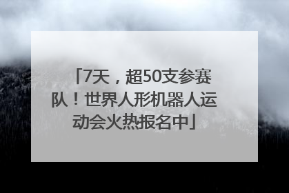 7天，超50支参赛队！世界人形机器人运动会火热报名中