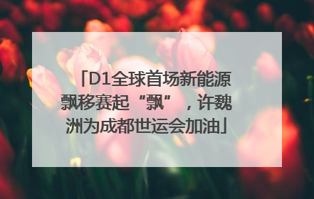 D1全球首场新能源飘移赛起“飘”，许魏洲为成都世运会加油