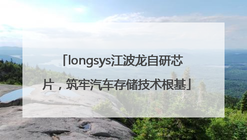 longsys江波龙自研芯片，筑牢汽车存储技术根基